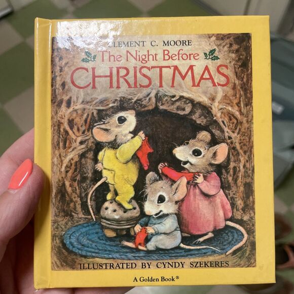 Mini Christmas Book Lot Night Before Christmas, A Christmas Cat Tale Golden Bk￼ - Picture 4 of 5